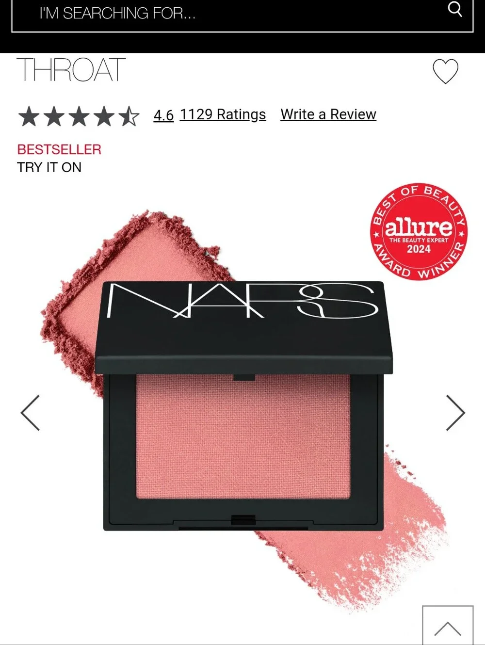 NEW NARS Blush In Deep Throat